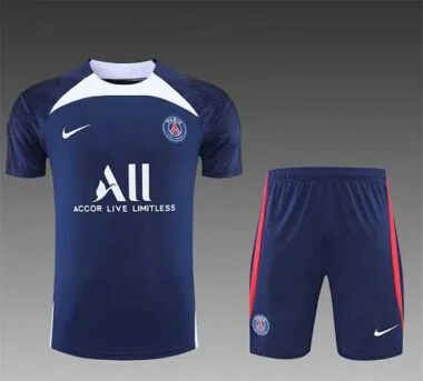22-23 PSG Training Short Sleeve Kit Blue