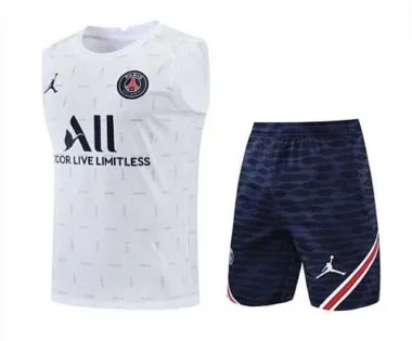 2022/23 PSG Tank Top Training Kit White