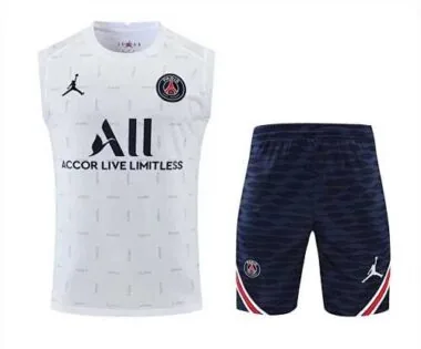 2022/23 PSG Tank Top Training Kit White