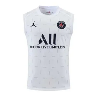 2022/23 PSG Tank Top Training Kit White