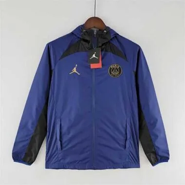 22-23 PSG Jordan blueblack Windbreaker