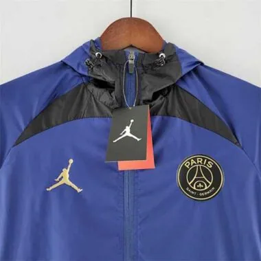 22-23 PSG Jordan blueblack Windbreaker