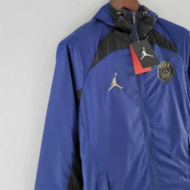22-23 PSG Jordan blueblack Windbreaker