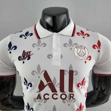 22-23 PSG Co-branded version white POLO