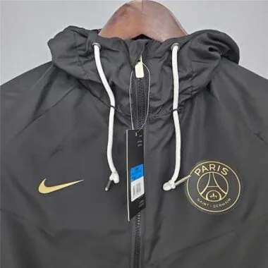 21-22 PSG Black Windbreaker
