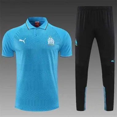 Polo Marseille sky blue stripes