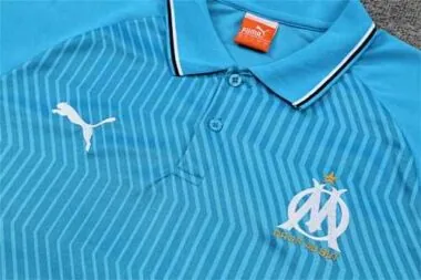 Polo Marseille sky blue stripes