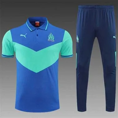 Polo Marseille color blue and green team logo