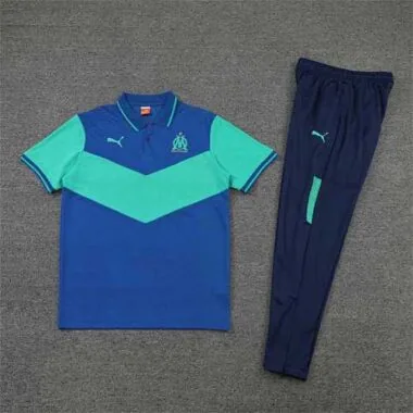 Polo Marseille color blue and green team logo