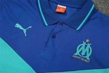 Polo Marseille color blue and green team logo