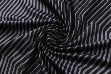 Polo Marseille black with grey-stripe