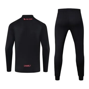23-24 Tijuana Training Suits Black Xolos Long Sleeve Tracksuit