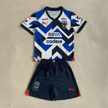 23-24 Rayados Monterrey Third Kids Kits Children Shirt