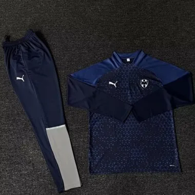 23-24 Rayados Monterrey Long Sleeve Navy Training Suits