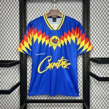 95-96 Club America RTW Blue Retro Kit Vintage Shirt