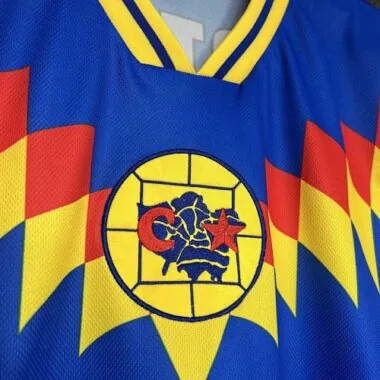 95-96 Club America RTW Blue Retro Kit Vintage Shirt