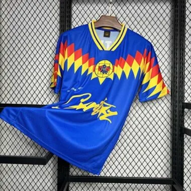 95-96 Club America RTW Blue Retro Kit Vintage Shirt
