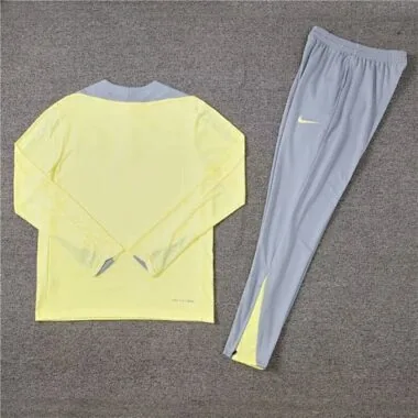 24-25 Club America Long Sleeve Tracksuit Yellow Training Suits