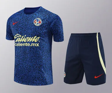 24-25 Club America Training Suits Cyan-Blue Kits
