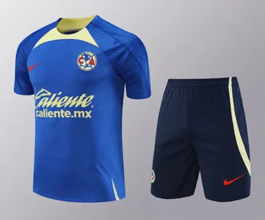 24-25 Club America Training Suits Blue Kit