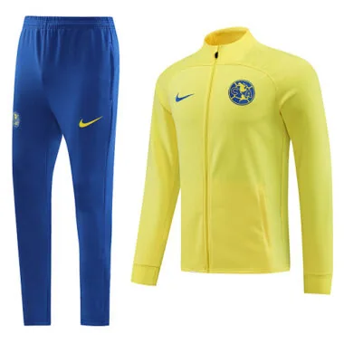 23-24 Club America Long Sleeve Yellow Jacket Suits