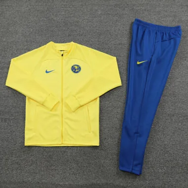 23-24 Club America Long Sleeve Yellow Jacket Suits