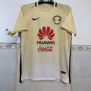 16-17 Club America Home Retro Kit Centennial Vintage Shirt