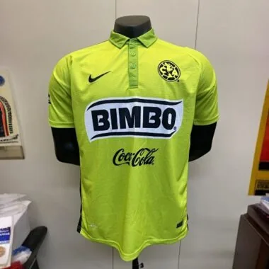 14-15 Club America Third Retro Kit Green Vintage Shirt