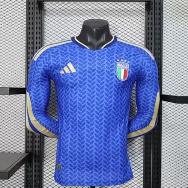 2026 Player Italy Home Long Sleeve Kit S-3XL World Cup Cheap Football Jersey Wholesale Yupoo