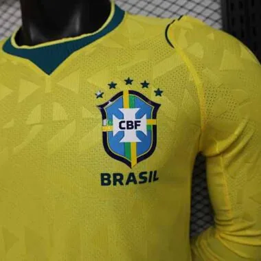 2026 Player Brazil Home Long Sleeve Kit S-3XL World Cup Cheap Football Jersey Wholesale Yupoo