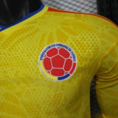 2026 Player Colombia Home Long Sleeve Kit World Cup S-3XL Cheap Football Jersey Wholesale Yupoo