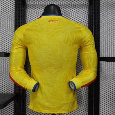 2026 Player Colombia Home Long Sleeve Kit World Cup S-3XL Cheap Football Jersey Wholesale Yupoo