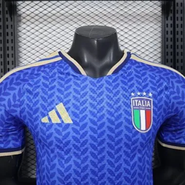 2026 Player Italy thuis Kit World Cup voetbalshirt albumfoto 6