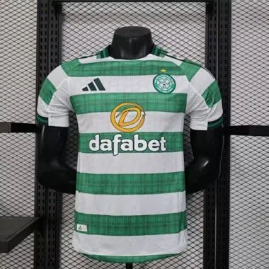 25-26 Players Celtic Home Kit Cheap Football Jersey Wholesale Yupoo