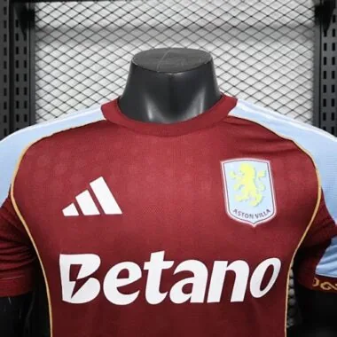 25-26 Player Aston Villa Home Kit Cheap Football Jersey Wholesale Yupoo