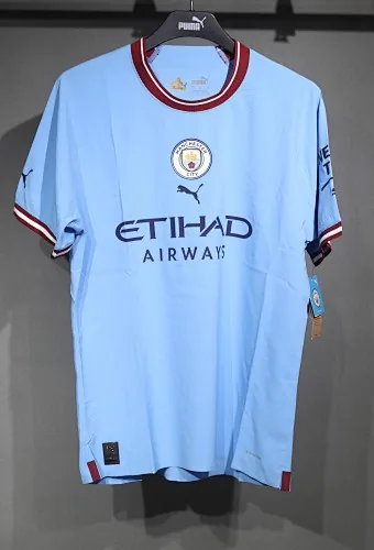 22-23 Retro Player Manchester City Home Kit Cheap Football Jersey Wholesale Yupoo
