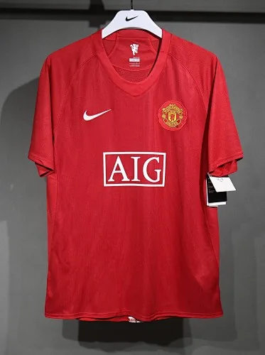 07-08 Retro Player Manchester United Home Kit Cheap Football Jersey Wholesale Yupoo