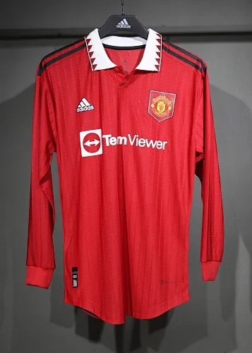 22-23 Retro Player Manchester United Home Kit Long Sleeve Cheap Football Jersey Wholesale Yupoo