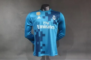17-18 Retro Player Real Madrid Third Away Kit Long Sleeve Cheap Football Jersey Wholesale Yupoo