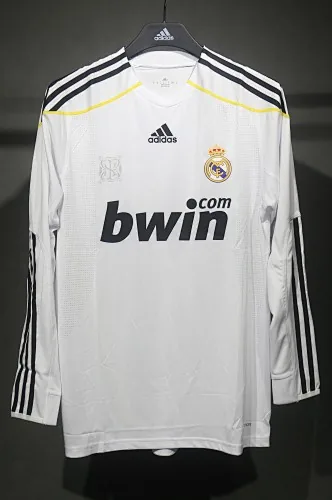 09-10 Retro Player Real Madrid Home Kit Long Sleeve Cheap Football Jersey Wholesale Yupoo