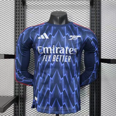 25-26 Player Arsenal Away Long Sleeve Kit S-3XL Cheap Football Jersey Wholesale Yupoo