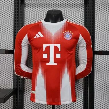 25-26 Player Long Sleeves Bayern Home S-XXL Cheap Football Jersey Wholesale Yupoo
