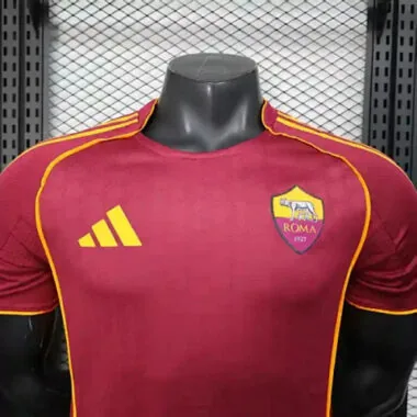 25-26 Players Roma Home Kit Cheap Football Jersey Wholesale Yupoo