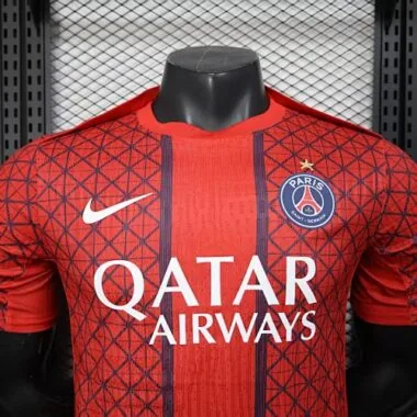 25-26 Players PSG Pre-Match Training Kit Cheap Football Jersey Wholesale Yupoo