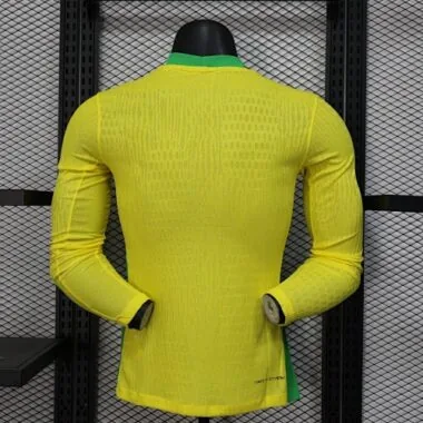 Camiseta de manga larga para jugador 2025, local de Brasil, tallas S-XXL