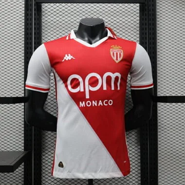 2024 Monaco Home Player Version Soccer Jerseys Yupoo