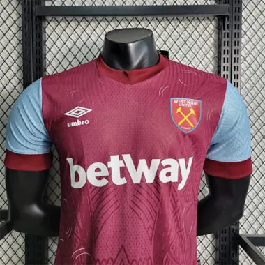 2023/24 West Ham Home Player Version Size Soccer Jerseys