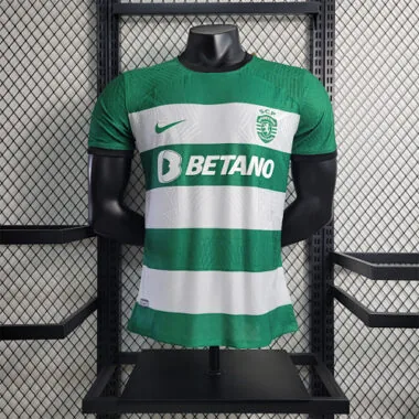 23-24 Sporting Lisbon Home Kit Player Version Shirt Football Jerseys Yupoo