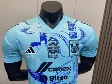 23-24 Tigres UANL Special Edition Kit Player Version Blue Shirt