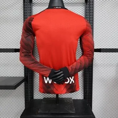 2023/24 AC Milan Home Player Version Long Sleeve
